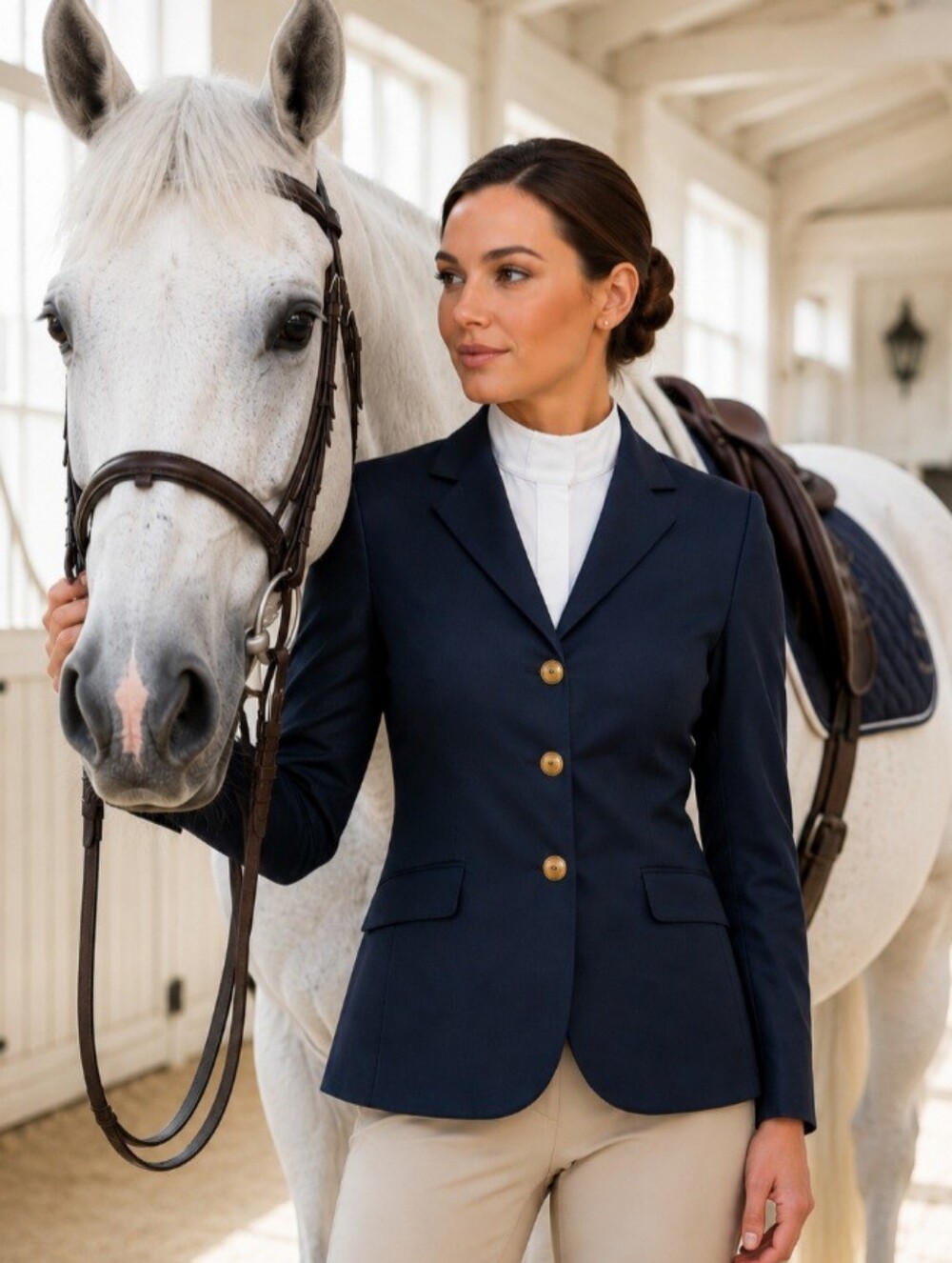 Vintage Borso D' Este Italian Wool Equestrian Show Jacket- Size 8
